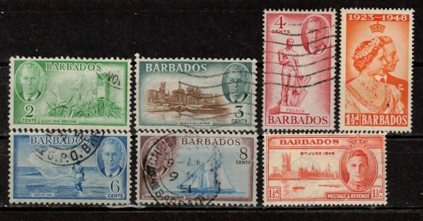 Barbados Stamps with King George 6