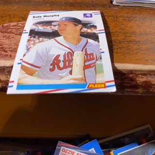 1988 fleer dale Murphy baseball card 