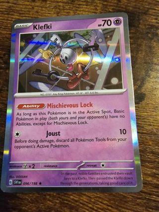 Pokemon Klefki holo rare card 096/198