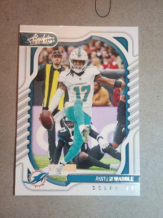 Two Miami Dolphins Waddle & McDuffie Football Cards