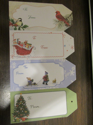 Set of 4 Christmas Gift Tags