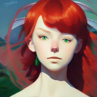Listia Digital Collectible: Beautiful Red Haired Fairy