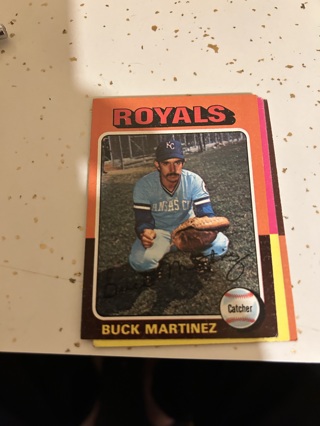 1975 topps buck martinez