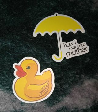 2pc sticker lot medium size