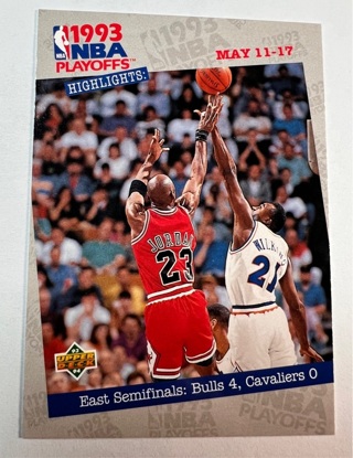 Michael Jordan, "Chicago Bulls", 1993-94 Upper Deck Basketball Card #187