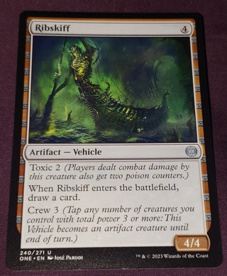MTG✨ Ribskiff (U) 240/271 Phyrexia: All Will Be One (ONE) ✨ Magic the Gathering (2023)