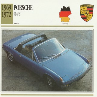 Classic Cars 6 x 6 inches Leaflet: 1969-1972 Porsche 914/6
