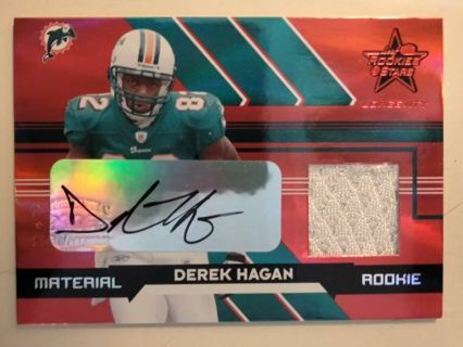 2006 Derek Hagan rc jersey auto 02/50