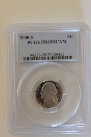 2000-S PCGS PR69DCAM NICKEL