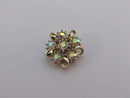 Vintage Rhinestone Pot Metal Coro Charm