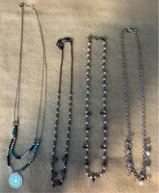 Four Delicate Necklaces 