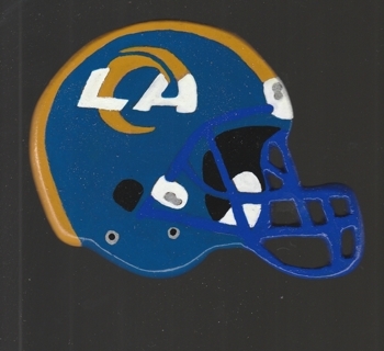 LA RAMS HELMET MAGNET (PLEASE READ DESCRIPTION)