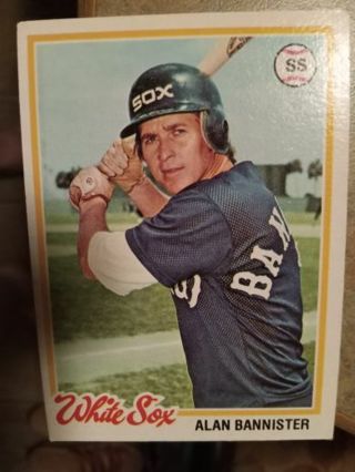 1978 TOPPS ALAN BANNISTER CHICAGO WHITE SOX BASEBALL CARD# 213