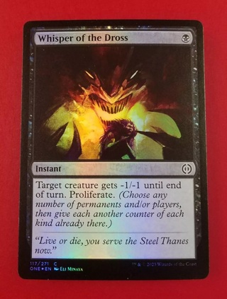 Whisper of the Dross | FOIL | Phyrexia: All Will Be One | MTG Magic Cards