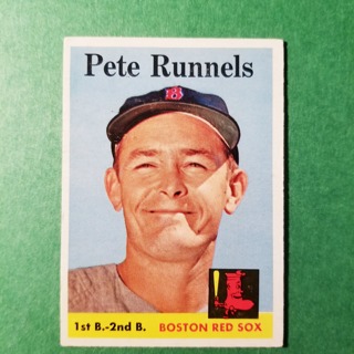 1958 - TOPPS EXMT - NRMT BASEBALL - CARD NO. 265 - PETE RUNNELS - RED SOX