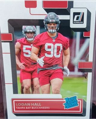 2022 DONRUSS LOGAN HALL RATED ROOKIE # 364 TAMPA BAY BUCCANEERS