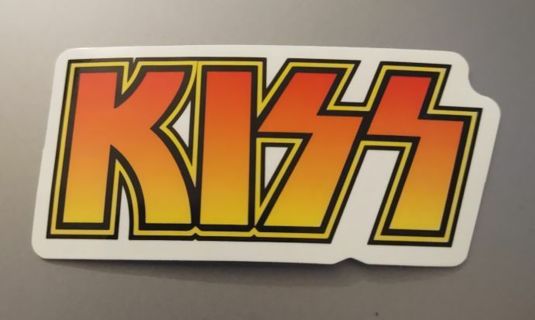 Kiss rock band vinyl laptop computer sticker Xbox 1 PS4 Guitar, toolbox