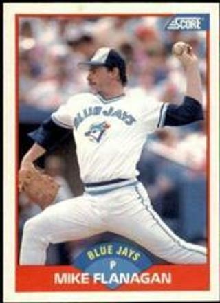 Mike Flanagan 1989 Score Toronto Blue Jays