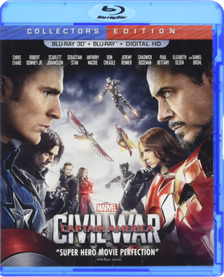 Marvel's Captain America: Civil War 3D Combo Pack MA digital copy