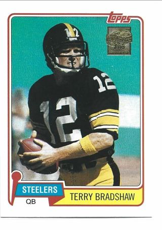 2002 TOPPS TERRY BRADSHAW REPRINT INSERT CARD