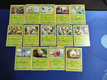 Pokemon SWSH Grass Cards