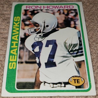 ♨️♨️ 1978 Topps Ron Howard Football card # 143 Seattle Seahawks♨️♨️