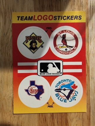 91 Fleer Team Logo Stickers