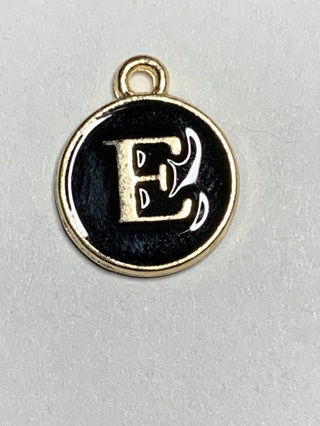BLACK AND GOLD INITIAL LETTERS~#E1~FREE SHIPPING!