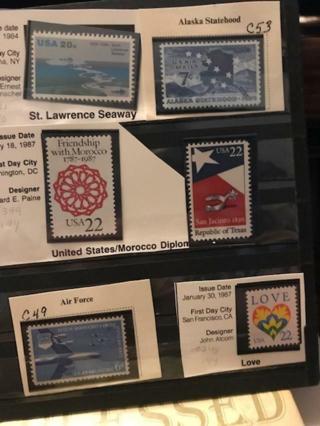 6 mnh US commemoratives....use, sell or trade