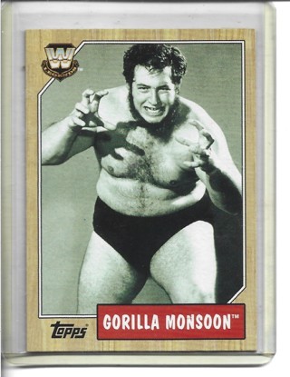 2007 Topps Heritage III WWF/WWE Goirilla Monsoon Card #81