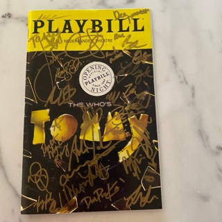 The Who's Tommy Signed Playbill