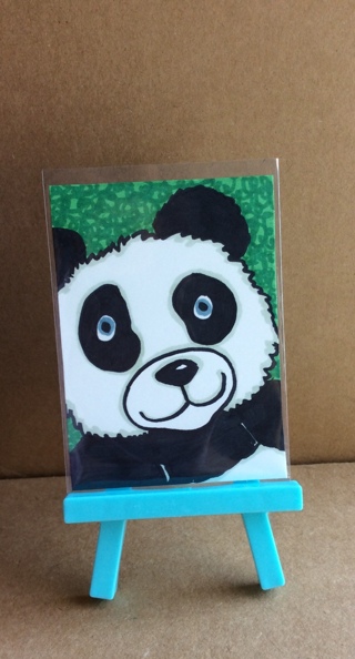 Cute Panda original drawing aceo Limited sale