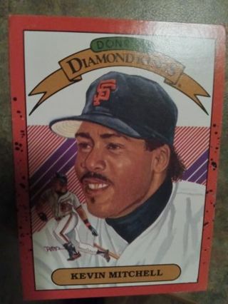 1989 DONRUSS DIAMOND KINGS KEVIN MITCHELL SAN FRANCISCO GIANTS BASEBALL CARD# 11