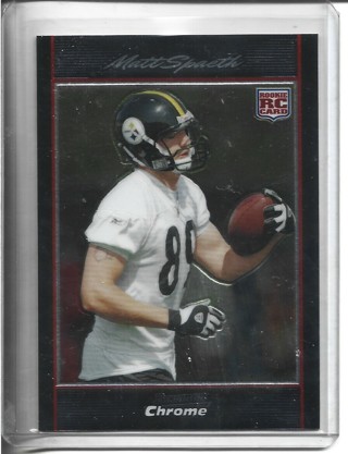 2007 Topps Matt Spaeth Rookie  NFL Football Card 