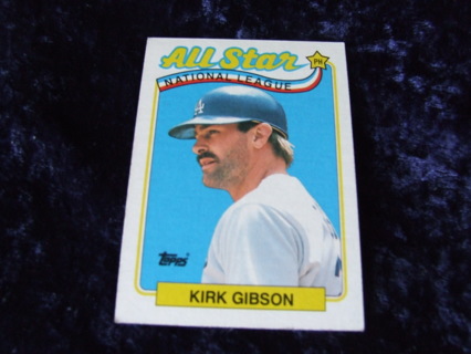 1988 Kirk Gibson Los Angeles Dodgers Topps All Star Card #396