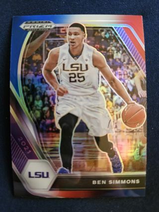 2021 Panini Prizm Draft Picks R/W/B Prizm Ben Simmons