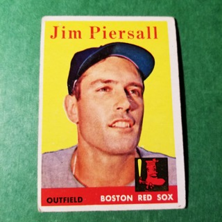 1958 - TOPPS EXMT - NRMT BASEBALL CARD NO. 280 - JIM PIERSALL - RED SOX