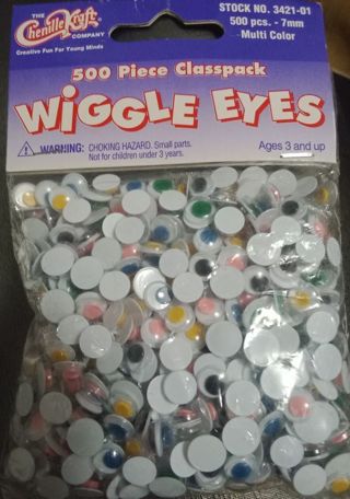 Wiggle Eyes - The Chenille Kraft Company - 500 Pieces