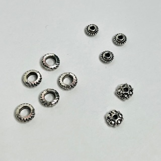 Silver Spacer Beads - 3 Patterns