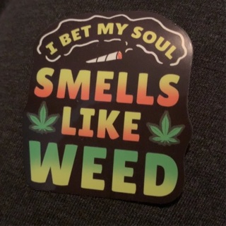 Smells like weed decal sticker 