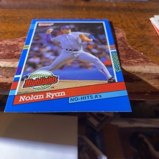 1991 donruss highlights nolan Ryan baseball card 