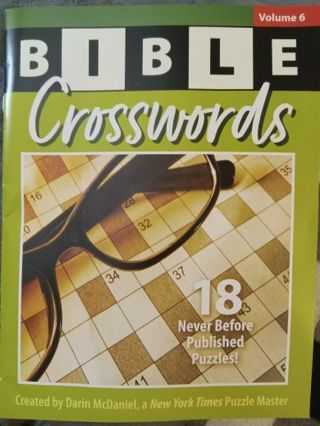 Bible themed crossword book