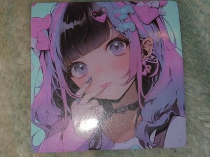 Anime one nice vinyl sticker no refunds regular mail only Very nice win 2 or more get bonus