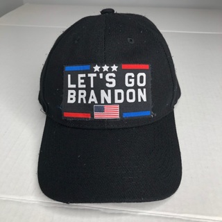 Let’s Go Brandon USA Flag Black Baseball Adjustable Hat Cap