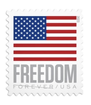 300 U.S. First Class Freedom Flag 2023 USPS Forever Postage Stamps 
