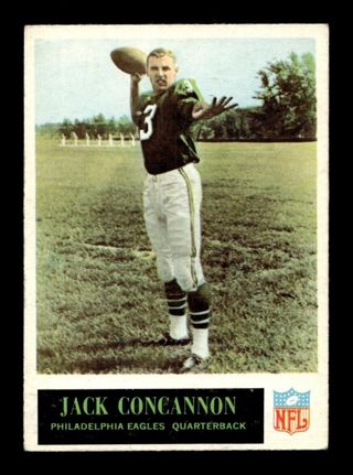 1965 Philadelphia Football Jack Concannon Eagles #131 NFL Not Topps QB Rookie Card