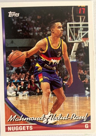 1993 Topps Collectible Player's Card Mahmoud Abdul-Fauf 