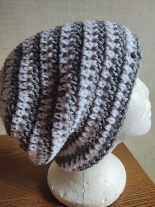 Hand Crocheted Slouch Hat 