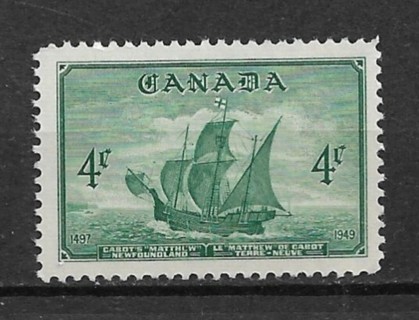 1949 Canada Sc282 John Cabot's Ship "Matthew" MNH