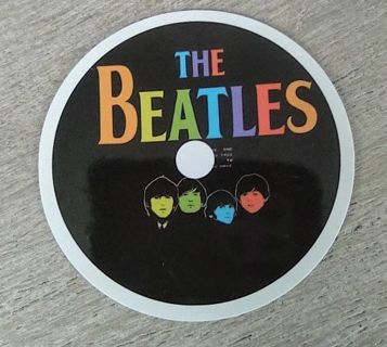 The Beatles band laptop computer sticker cooler guitar water bottle toolbox hard hat